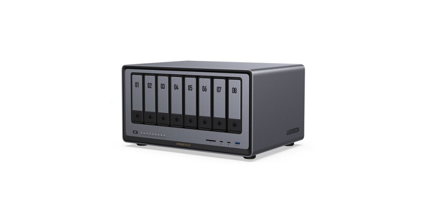 Serveur NAS Ugreen 8 baies DXP8800 Plus Gris anodisé