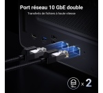 Serveur NAS Ugreen 8 baies DXP8800 Plus Gris anodisé