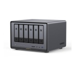Serveur NAS Ugreen 6 baies DXP6800 Pro Gris anodisé