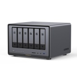 Serveur NAS Ugreen 6 baies DXP6800 Pro Gris anodisé
