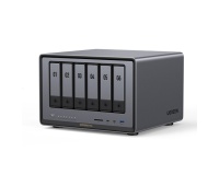 Serveur NAS Ugreen 6 baies DXP6800 Pro Gris anodisé
