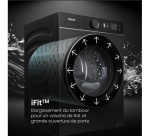 Lave-linge hublot Hisense WF5I9043BBFS Noir