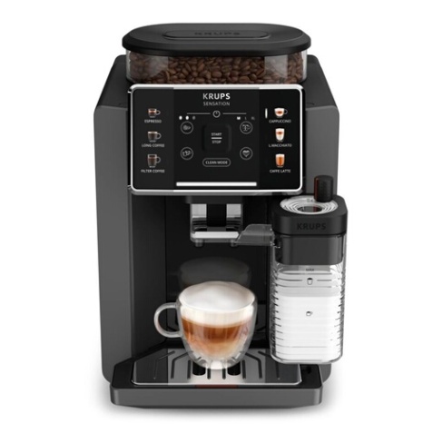 Expresso avec broyeur Krups Sensation Lait EA912HF1 Gris anthracite