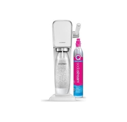 Machine à soda et eau gazeuse Sodastream Machine ART Blanche + 1 bouteille 1L compatible Lave-vaisselle