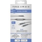 Câble téléphone portable Force Power CBL Duo Ultra-Renforcé C/C+C 2m 5A PD100W G Recyclé