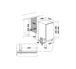 Lave-vaisselle encastrable Whirlpool WH6IC11BS7LSA0 45 cm