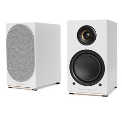 Enceinte connectée Hifi Triangle AIO TWIN Blanc Givré vendues à la paire