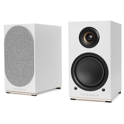 Enceinte connectée Hifi Triangle AIO TWIN Blanc Givré vendues à la paire