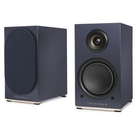 Enceinte connectée Hifi Triangle AIO TWIN Bleu Abysse vendues à la paire