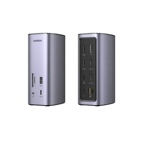 Station d'accueil PC portable Ugreen USBC Multifunction Docking Station Pro Gris