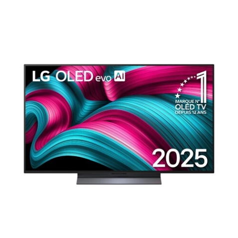TV OLED Lg OLED48C5 OLED evo Noir Profond et booster de luminosité 120 Hz 4K 121 cm 2025
