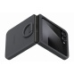 Coque et étui téléphone mobile Samsung en silicone avec anneau selfie Noir pour Galaxy Z Flip 6 et 7