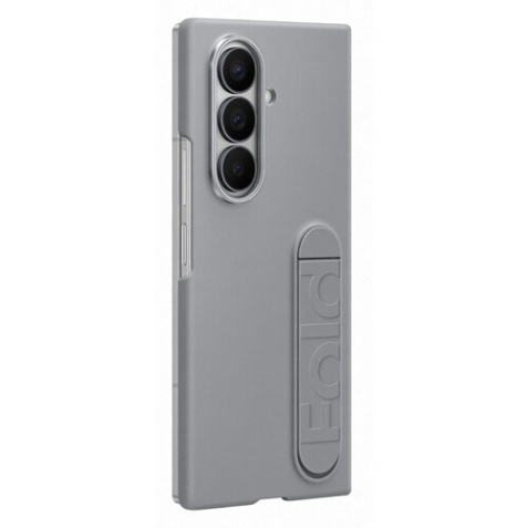 Coque et étui téléphone mobile Samsung Pack en silicone avec support Gris et film pour Galaxy Z Fold 7