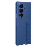 Coque et étui téléphone mobile Samsung Pack en silicone avec support Bleu Nuit et film pour Galaxy Z Fold 7