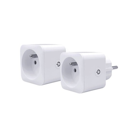 Prise connectée Konyks Lot de 2 électrique intérieure Wi-fi + BT FR 16A avec avec compteur conso
