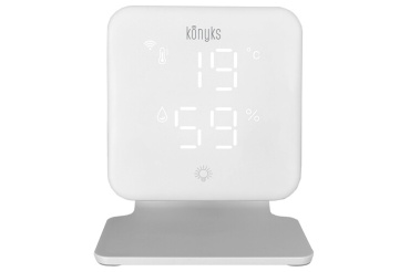 Thermostat connecté Konyks Clim+PAC - Cde infrarouge univ + Thermomètre + Hygromètre