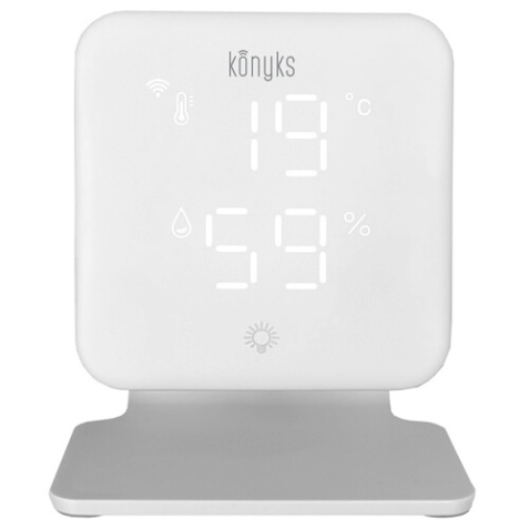Thermostat connecté Konyks Clim+PAC - Cde infrarouge univ + Thermomètre + Hygromètre
