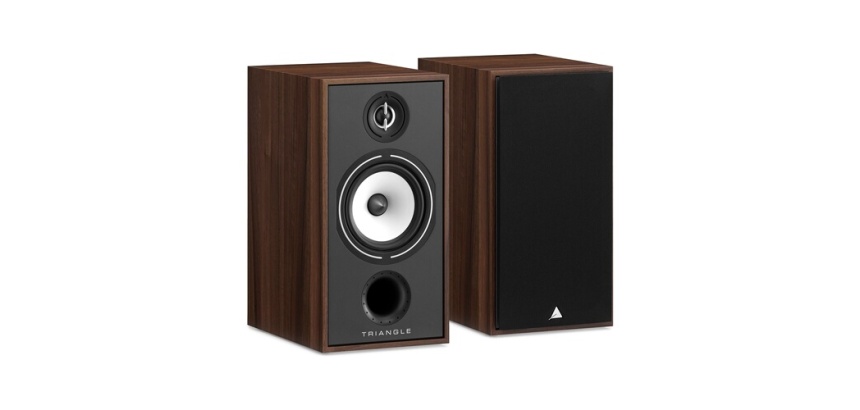 Enceinte bibliothèque Triangle BR04 Châtaigner vendues par paire