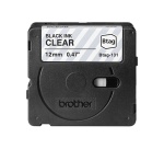 Etiqueteuse Brother Ruban noir sur transparent Btag-131 - 12 mm de large