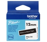 Etiqueteuse Brother Ruban Btag-335 blanc sur noir - 12 mm de large