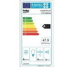 Plaque de cuisson avec hotte intégrée Beko HIXI84701UP noir