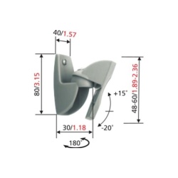 Support d'enceinte Vogel's VLB 500 SILVER