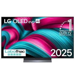 TV OLED Lg OLED 55C5 OLED evo Noir Profond et booster de luminosité 120 Hz 4K 139 cm 2025