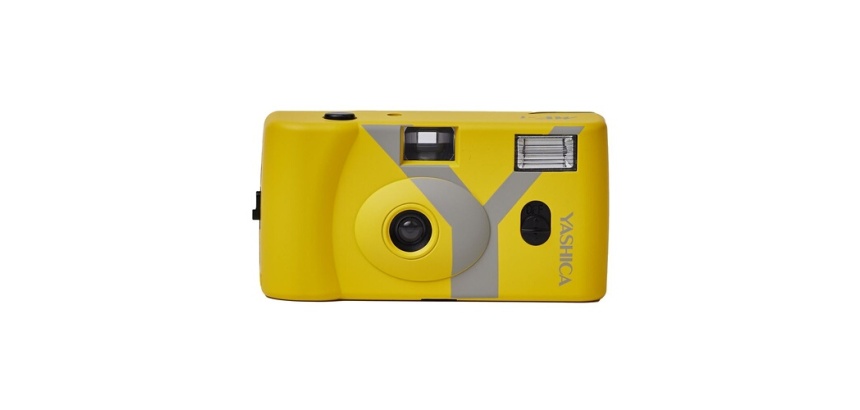 Appareil photo Argentique Yashica MF-1 Snapshot Art Camera Y Edition Jaune avec un Film 400/24