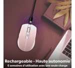 Souris Tnb GRADIENT - Souris sans fil rechargeable DUAL CONNECT - rose