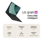 PC portable Lg Gram 15 15Z80T-G.AU8BF 15" Copilot+ AMD Ryzen AI 7 32 Go RAM 2 To SSD Noir Obsidien
