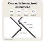 PC portable Lg Gram 15 15Z80T-G.AU8BF 15" Copilot+ AMD Ryzen AI 7 32 Go RAM 2 To SSD Noir Obsidien