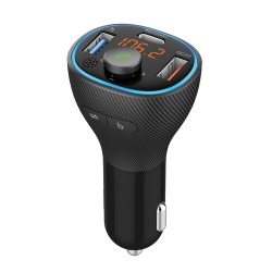 Accessoire téléphonie pour voiture Wefix Transmetteur FM Bluetooth - kit mains libres