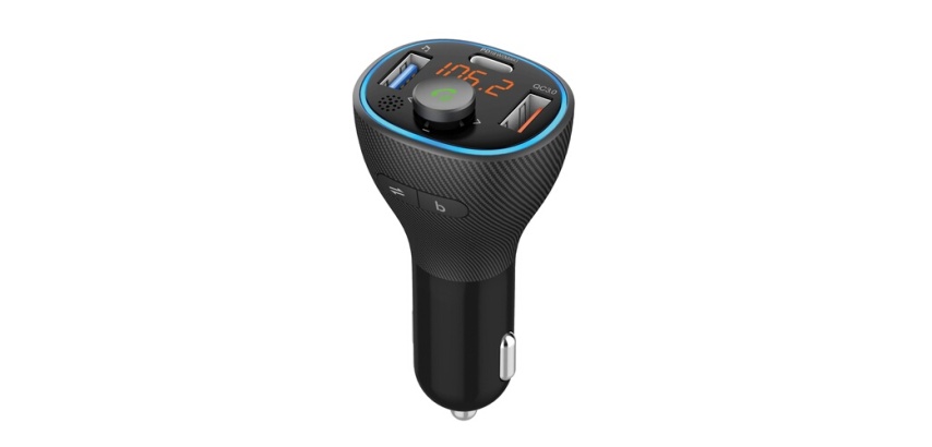 Accessoire téléphonie pour voiture Wefix Transmetteur FM Bluetooth - kit mains libres