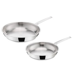 Poele Lagostina Set de 2 Poêles La Prima 24/26 cm Inox