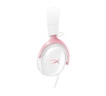 Casque PC Hyper X Cloud III - gaming filaire (Blanc / Rose)