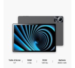 Tablette tactile Logicom XXL 14" 4/128Go Gris