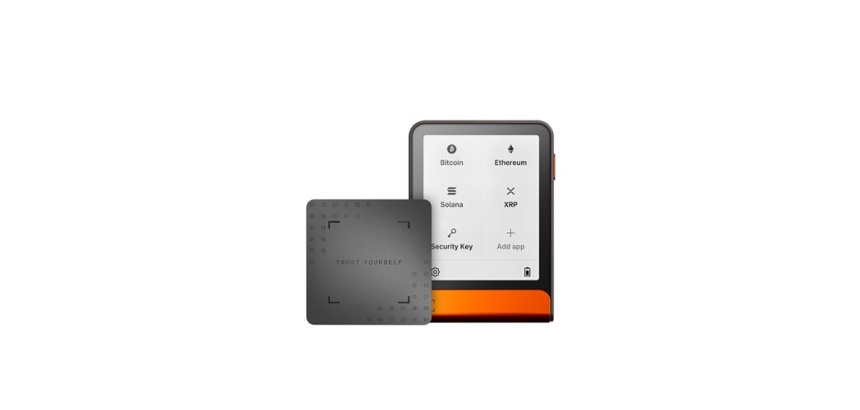 Cryptowallet Ledger Flex Edition Bitcoin Orange avec Recovery Key incluse