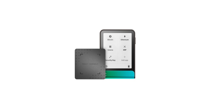 Cryptowallet Ledger Flex Vert Patiné avec Recovery Key incluse
