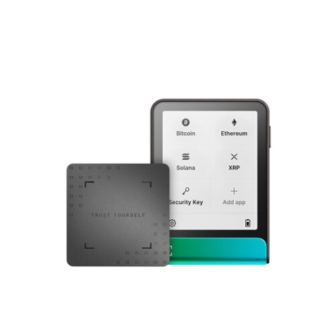 Cryptowallet Ledger Flex Vert Patiné avec Recovery Key incluse
