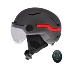 Casque vélo Tnb URBAN MOOV VIZION LED FEU DE FREINAGE AUTOMATIQUE GRIS - M