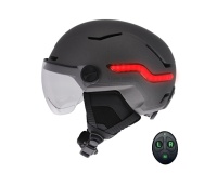 Casque vélo Tnb LED avec feu de freinage automatique Urban Moov Vizion Taille M gris