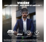 Casque vélo Tnb URBAN MOOV VIZION LED FEU DE FREINAGE AUTOMATIQUE GRIS - L