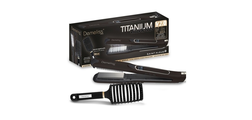Lisseur Saint Algue Titanium V2 Black Mat