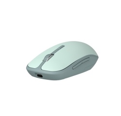 Souris Accsup rechargeable sans fils verte bicolore - 2.4G & Bluetooth
