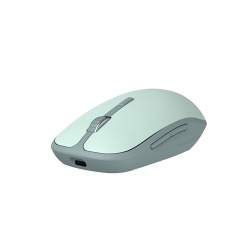 Souris Accsup rechargeable sans fils verte bicolore - 2.4G & Bluetooth