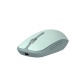 Souris Accsup rechargeable sans fils verte bicolore - 2.4G & Bluetooth