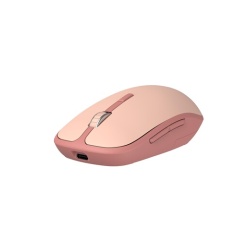 Souris Accsup rechargeable sans fils rose bicolore - 2.4G & Bluetooth