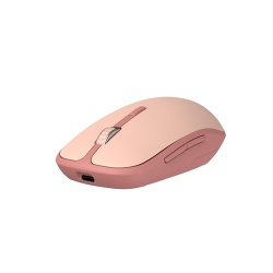 Souris Accsup rechargeable sans fils rose bicolore - 2.4G & Bluetooth