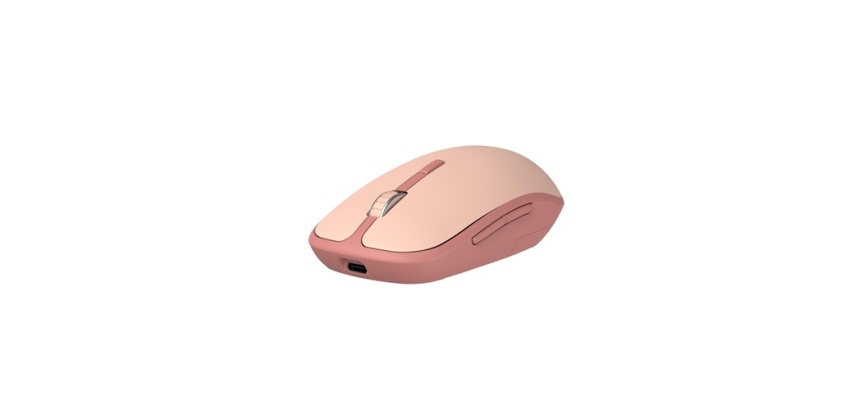 Souris Accsup rechargeable sans fils rose bicolore - 2.4G & Bluetooth