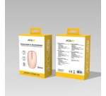 Souris Accsup rechargeable sans fils rose bicolore - 2.4G & Bluetooth